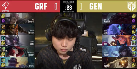 Clid两局节奏压制Tarzan，GEN2-0轻取GRF收获二连胜！